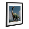 thumbnail image 2 of Stupell Industries Eclectic Colossal Brontosaurus in Meadow Black Framed Print Under Glass, 16 x 16, by Wumples, 2 of 8