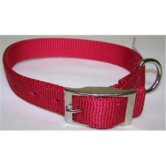 No.115N RD26 Nylon Collar Double Ply 1inx26in Color Red