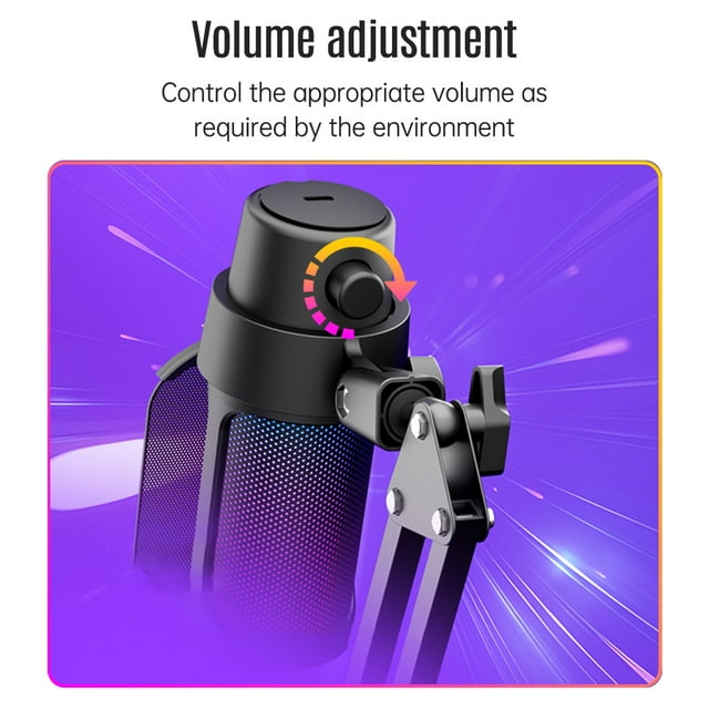 Microphone,Mic Kit Mode With Boom Play Mute And Knob Boom Play Compatible Play Compatible With And Knob With Quick Mute And Compatible With - Usb Computer Mic Knob With Boom Mode Pick- Quick
