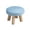 B, variant on Modern Round Wooden Foot Stool with Soft Padded Seat, Non-Slip Small Step Stool for Living Room Hallway, Adults Step Up Stool