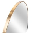 thumbnail image 3 of Pouseayar 32 Inch Round Mirror for Bathroom Circle Mirrors for Wall Decorative Brushed Metal Frame Mirror for Living Room Bedroom, Entry, Gold, 3 of 8