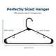 thumbnail image 2 of Ganchos de Plastico Premium SereneLife, Antideslizantes, Ahorradores de Espacio, Duraderos y Resistentes, para Camisas, Suéteres, Sudaderas, Abrigos, Pantalones y Vestidos, Negro, Pack 100, 2 of 6