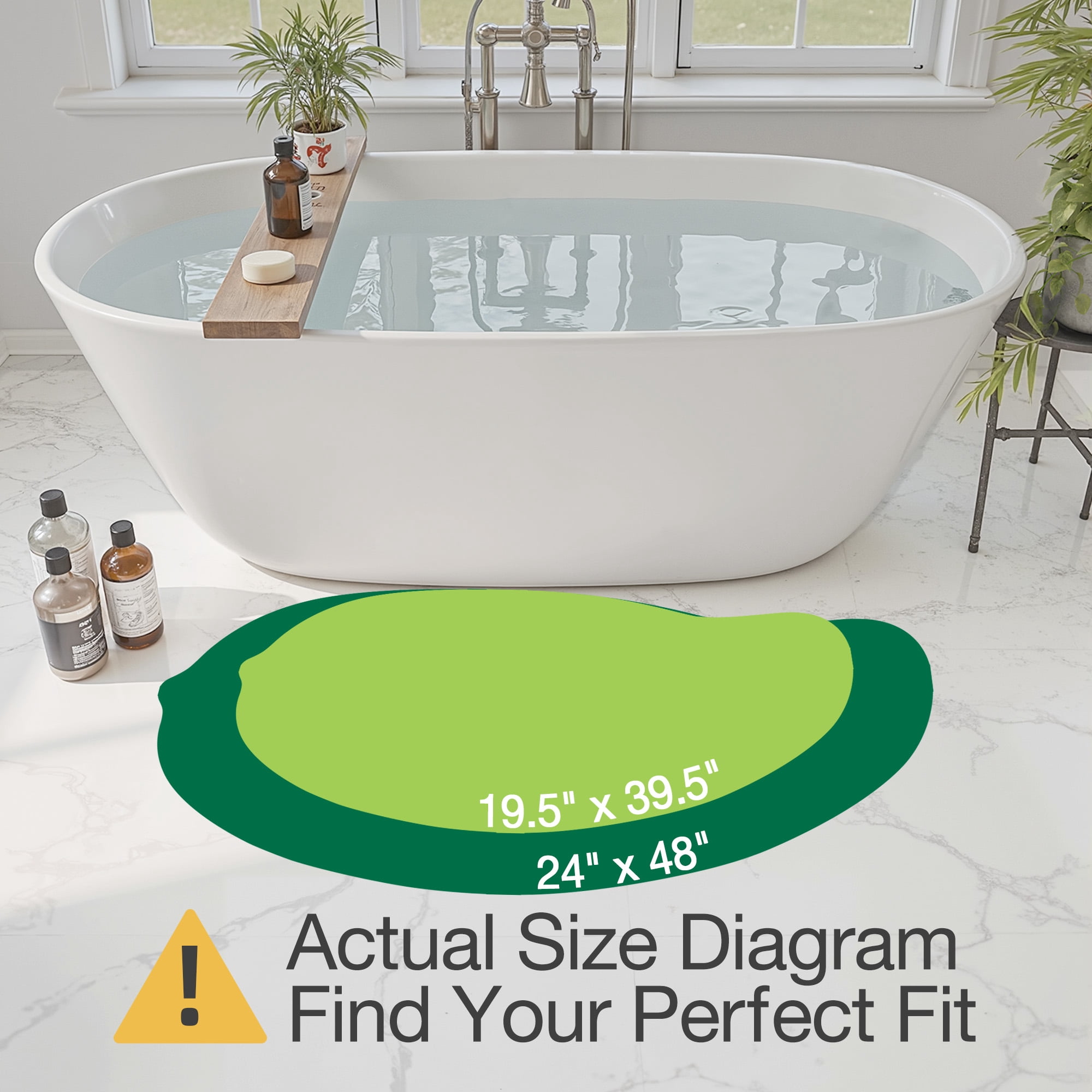 FRABE Cute Palm Leaf Bathroom Rugs, Soft Fluffy Plush, Non Slip Absorbent,Machine Washable, for Shower Floor, Bedroom, Kids Room, 24x48