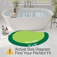 thumbnail image 3 of FRABE Cute Bathroom Rugs with Green Leaf Plant, Soft Fluffy, Plush, Non Slip Absorbent Quick Dry, for Shower Floor, Bedroom, Kids Room, Machine Washable, 20x40, Palm Leaf, 3 of 10
