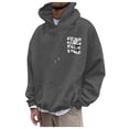 thumbnail image 2 of CONZONE Men's Hoodies Long Sleeve Pullover Hoodie for Men Rose Graphic Y2K Hooded Sweatshirts With Pocket, 2 of 7