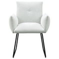thumbnail image 4 of Coaster Ackland Fabric Upholstered Dining Side Chair in Light Gray, 4 of 11