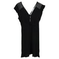 thumbnail image 1 of Pre-Owned Sandro V-neck Dress in Black Viscose, 1 of 2