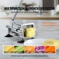thumbnail image 4 of KFFKFF Potato Dicer, French Fry Maker with 1/2", 3/8", 1/4" Durable Stainless Steel Cutting Blades, Hand-Operated Veggie Chopper with Suction Cups, Ideal for Potatoes, Cucumbers, Carrots, 4 of 9