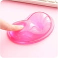 thumbnail image 3 of Nvzi -b Silicone Gel Wrist Rest Heart-Shaped Translucence Ergonomic Mouse Pad Cool Hand Pillow Effectively Wrist Fatigue(Pink), 3 of 3