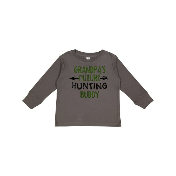 Inktastic Grandpas Future Hunting Buddy Boys or Girls Long Sleeve Toddler T-Shirt
