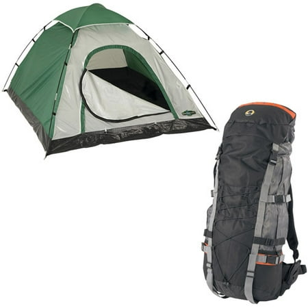 Stansport Willow Internal Frame Pack With Adventure Backpacker's Dome Tent