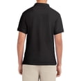 thumbnail image 2 of IZOD Polo Piqué à Manches Courtes pour Homme Jeune, Noir-001, 2 of 2