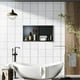thumbnail image 2 of QinaQin Nicho empotrable de acero inoxidable para baño y regadera, diseño impermeable y antiderrames, ideal para almacenamiento empotrado en ducha o pared interior, 2 of 6