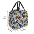 thumbnail image 2 of Picia Color Tractor Printed Lunch box Lunch bag for Men Women Large Capacity Lunchbox Reusable Lunch Bags Insulated Lunch Bag Lunch Box Cooler, 2 of 6
