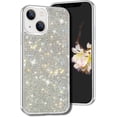 thumbnail image 2 of Compatible with Cute iPhone 13 Bling Diamond Case Glitter for Women 3D Rhinestone Crystal Shiny Sparkly Protective Cover with Electroplate Plating Bumper Luxury Fashion Case Silver, 2 of 8