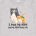 thumbnail image 4 of Inktastic I Love My Mimi Loves Me Cat Boys or Girls Baby T-Shirt, 4 of 5