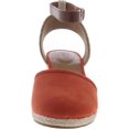thumbnail image 3 of Style & Co. Womens Mailena Faux Suede Buckle Wedge Sandals Orange 9 Medium (B,M), 3 of 3