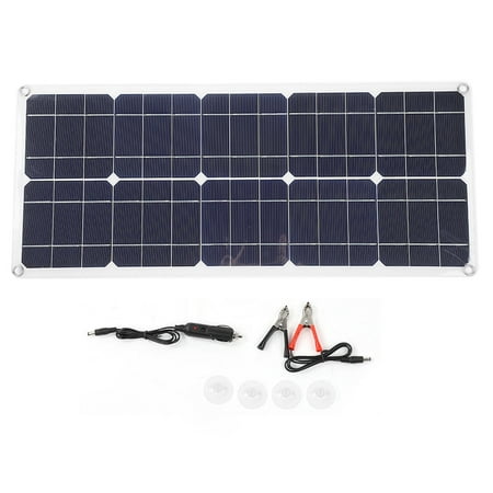 

30W 18V Solar Panel Dual USB Output Outdoor Charging for Car Yacht Battery Boat
