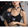 thumbnail image 5 of 1 Pcs Halloween Choker Necklace Pumpkin Necklace for Women Bat Necklace Halloween Black Necklace for Halloween, 5 of 14