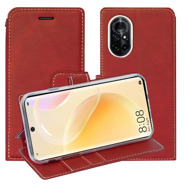 Funda Tipo Cartera Molan Cano Issue Diary para Huawei Nova 8 Rojo