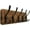 Brown, variant on Rustic Coat Rack Wall Mount,Solid Wood Coat Hooks Wall Mounted Coat Hanger,16" Hole to Hole,Hook Rack Rail,5 Triple Hooks for Hanging Coats,Jacket,Clothes,Farmhouse,Brown