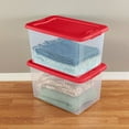 thumbnail image 4 of Sterilite 64 Qt. Clear Plastic Latching Lid Storage Container Tote, 6 Pack, 4 of 9