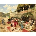 thumbnail image 2 of Henri Victor Lesur 24x20 Gold Ornate Framed and Double Matted Museum Art Print Titled - The Garden Party, 2 of 4