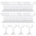 thumbnail image 2 of Cocktail Glasses Cocktail Champagne Flutes Margarita Glasses Reusable Cocktail Drink Glasses for Weddings, Birthdays, And Parties 48pcs, 2 of 7