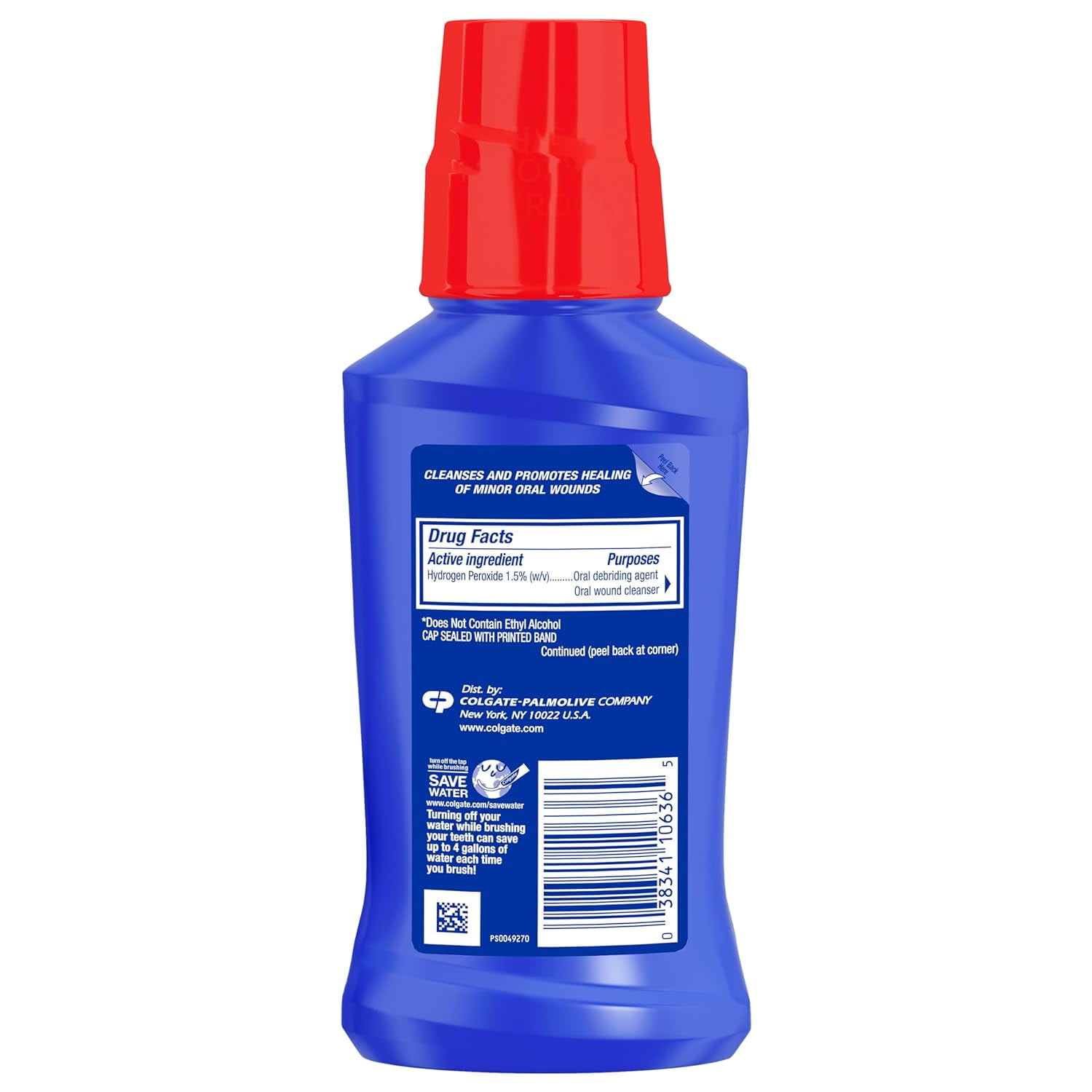 Colgate Peroxyl Antiseptic Oral Cleanser Mild Mint 8.4 oz (Pack of 3)
