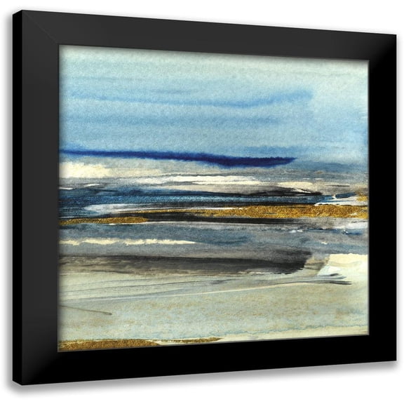 Jill, Susan 12x12 Black Modern Framed Museum Art Print Titled - Changing Skies on Slausson Mountain II
