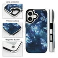 thumbnail image 5 of Wallet Case For Apple iPhone Air / 17 Pro / 17 Pro Max Series with Card Holder, PU Leather Kickstand Card Slots Screen Protector Included For iPhone 17 Series, Universe Butterfly Glowing, 5 of 8