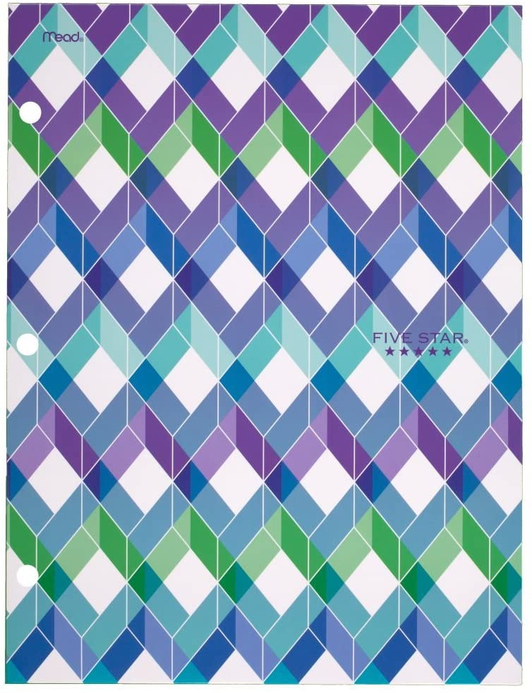 Five Star 4-Pocket Folder 9 3/8 x 12 x 1/8 inches Design May Vary 33222 