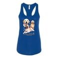 thumbnail image 2 of If It's Not a Golden Retriever It's Just a Dog Gift | Womens Dog Lover Jersey Racerback Tank Top, Royal, X-Large, 2 of 3