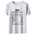 thumbnail image 1 of Pompotops Hauts à Col Rond pour Femmes Composition de Membre de la Famille Imprimé Intéressant Blouse Décontractée Ample, 1 of 6