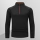 thumbnail image 1 of pstuiky manga larga de hombre, Blusa informal y moderna de manga larga con cremallera para hombre camisetas de hombre l, 1 of 9