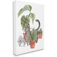 thumbnail image 3 of Stupell Industries Grey Cat Pet Terracotta House Plants Tropical Monstera, 30 x 40, Design by June Erica Vess, 3 of 7