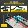 thumbnail image 4 of KFFKFF Tile Cutter, 48 Inch Hand-Operated Tile Cutter, Equipped with a Single Rail & Dual Brackets, 3/5 in Capacity with Accurate Laser Guide, Ideal for Exact Porcelain Tile Cutting, 4 of 9