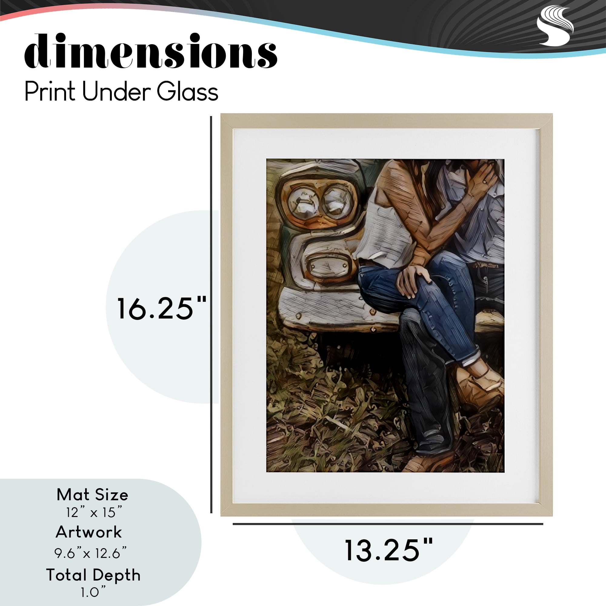 Crossed Legs & Trucks Birch Framed Print Under Glass, design by Jesse Keith