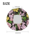 thumbnail image 4 of KLL Colorful Roses Pattern Shower Cap & Bath Cap for Women,Reversible Oversized Waterproof Shower Caps for all Hair Lengths,Elastic Reusable Bathing Hair Cap, 4 of 6