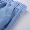 thumbnail image 5 of AILIYIL Women Ladies Loose Casual Drawstring Elastic Cotton And Linen Pants (Blue,XL), 5 of 8