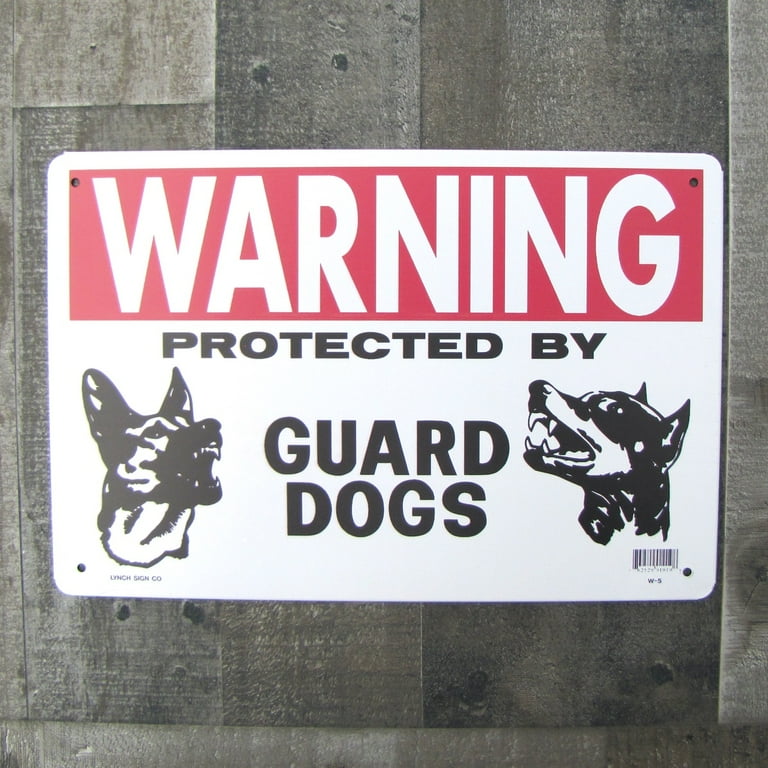 Metal Warning Protected Guard Dog Wall Sign Beware Plaque Security Caution Decor Metal Warning Protected Guard Dog Wall Sign Beware Plaque Security Caution Decor