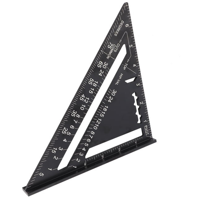 7 Pulgadas Escuadra de Aleación de Aluminio Escuadra de Tríangulo para Carpintería (Sistema Imperia) EOTVIA No