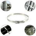 thumbnail image 3 of Stainless Steel Cable Ties, 100 Pcs 7.9 Inches Heavy Duty Self-Locking Cable Zip Ties, Metal Exhaust Wrap Locking Ties, 3 of 5