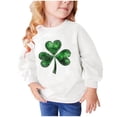 thumbnail image 5 of St. Patrick'S Day Bnwani Girls Crewneck Sweatshirt Cotton Long Sleeve Sweatshirt Printed Pullover, 5 of 5