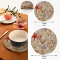 thumbnail image 3 of SKYSONIC 2 Pack Tropical Seashells Pearls Starfishes Trivet Mat Summer Ocean Marine Pot Holders Set Hot Pads Potholder Cotton for Kitchen Weave Pot Mat Cooking Baking Decor Home, 3 of 7