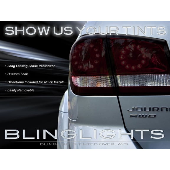 BlingLights Tinted Tail Lamp Overlays Automotive Light Covers