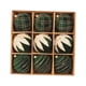 thumbnail image 5 of Adornos navideños con bolas flocadas, colgantes, reutilizables, portátiles, creativos, 9 Piezas Verde 10cm, 5 of 9