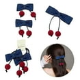 thumbnail image 2 of Elegant Sweet Cherries Bowknot Hair Clip For Little Girl Comfortable Hair Bows Hair Styling Accessory For Various Occasion, 2 of 8