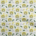 thumbnail image 1 of oneOone Cotton Poplin Yellow Fabric Kids Animal Sewing Craft Projects Fabric Prints By Yard 56 Inch Wide, 1 of 4