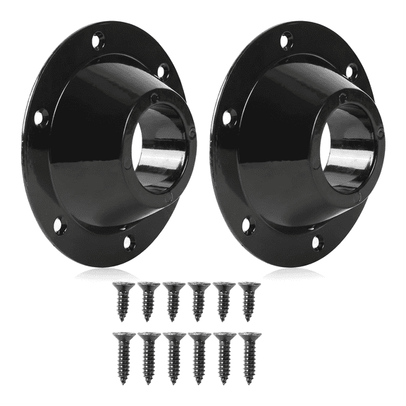 RV Table Mount Base 2 Pack, 6.5 Inch Aluminum Pedestal Floor Flange with Screws, Camper Table Leg Replacement Hardware for RV